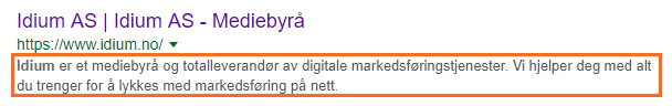 Hva er en metabeskrivelse