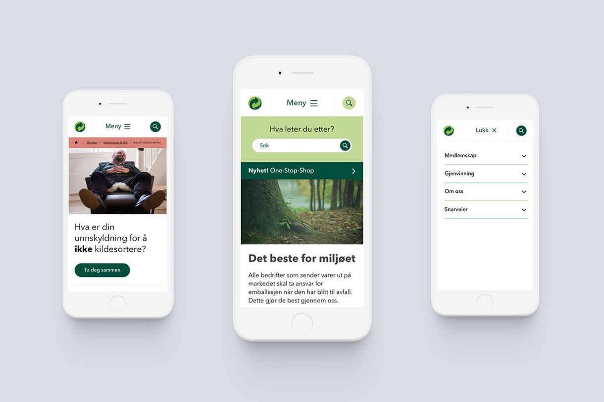 Responsiv løsning for Grønt Punkt Norge