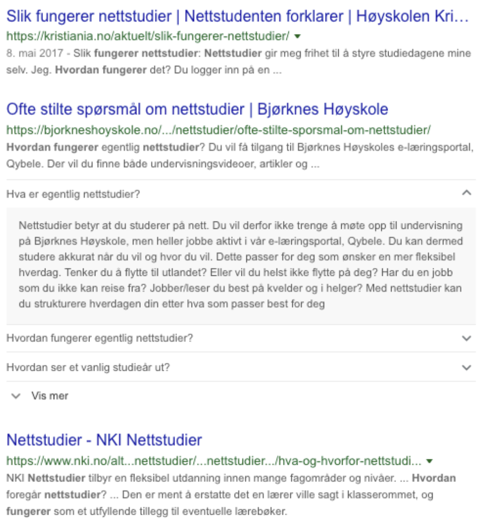 Google-FAQ-Eksempel